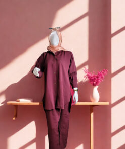 Jacquard Co-ord Set - Aura Ruby